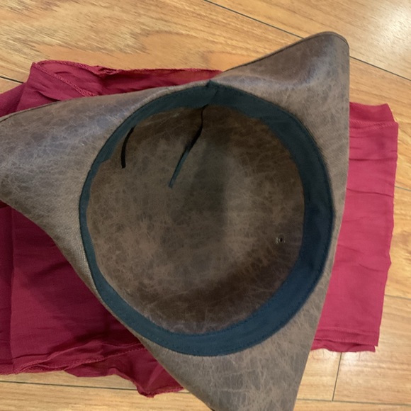 Pirate Hat for Women Men Colonial Tricorn Hat Halloween Pirate Costume 3PC - Picture 10 of 12
